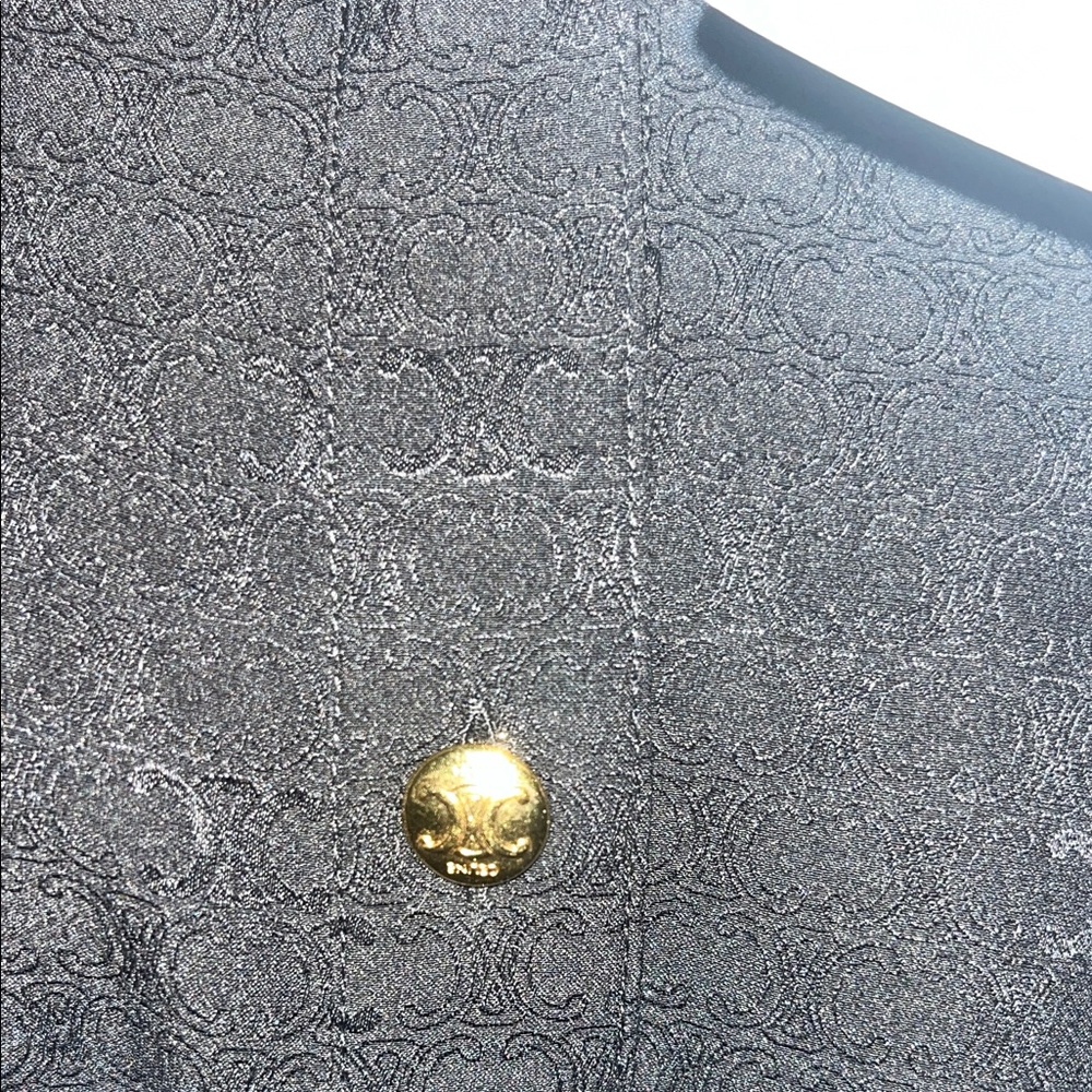 Celine Black Blouse with Gold Buttons NWT - Picture 7 of 10